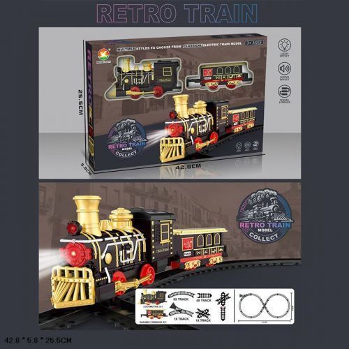 Залізниця "Retro Train", потяг на батарейках, 91 х 45 см 251493 фото