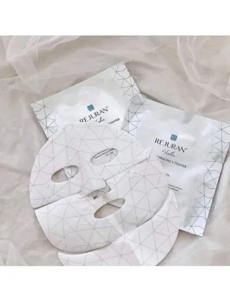Відновлююча ліфтинг тканинна маска для обличчя та шиї Perfect Healing V Tighter Rejuran, 4шт/20 г Reju007 фото