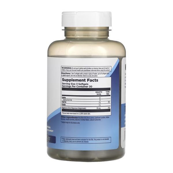Magnesium Glycinate - 90 softgels 32237 фото