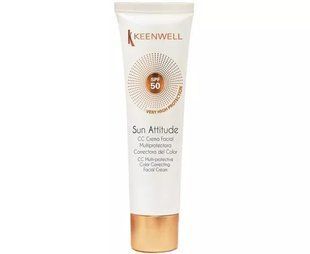 Мультизахисний коригувальний крем із тональним ефектом SPF50 Keenwell 60 мл K4049004 фото