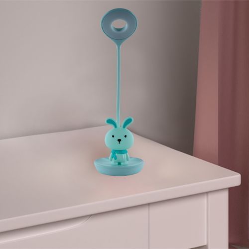 Настільна лампа LED з акумулятором Bunny, зелений 274128 фото