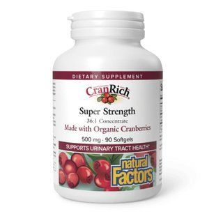 CranRich&reg;️ Super Strength Organic Cranberry Concentrate 500mg - 90 softgels 28904 фото