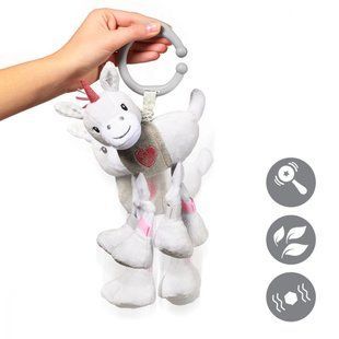 Іграшка вібруюча "Щастливий єдиноріг" (Висота 15 см) "BabyOno" 764230 фото