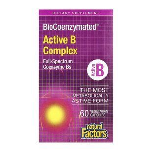 BioCoenzymated Active B Complex - 60 caps 33196 фото