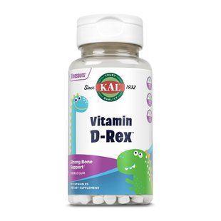 Vitamin D-Rex 10mcg - 90 сhewable Bubble Gum 26615 фото