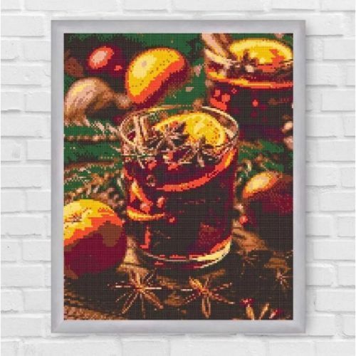 Алмазна мозаїка "Глінтвейн" 40х50 см 256360 фото